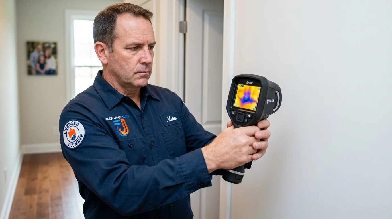 Thermal imaging leak detection by Johns Plumbing LLC in Mount Olive